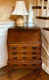 Slant Front Desk with Queen Ann Legs