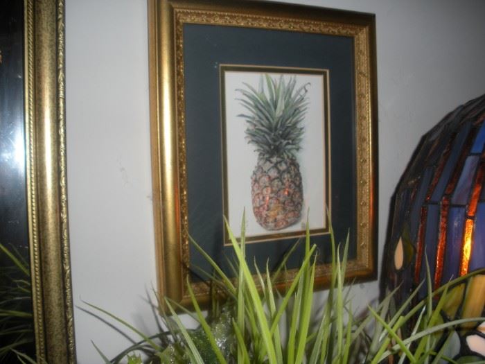 lots of pineapple decor