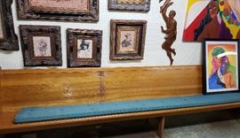 Robert Anderson art, church pew, Stanley Clark art
