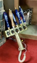 Beer levers from THE WINE CELLAR, Little Rock, AR