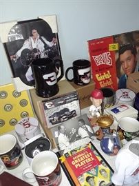 Elvis/Nascar/Baseball items