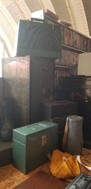 Vintage Boxes & Containers of all types Including  Metal, Wood, Trunks (Many!) 