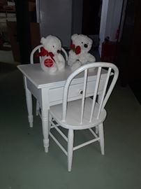 Child size table and chairs