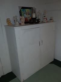 Painted antique cabinet