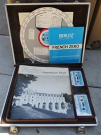 BERLITZ FRENCH LESSONS WITH BRIEFCASE