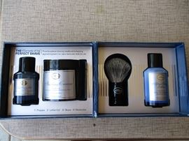 THE ART OF SHAVING KIT, CREAM, BRUSH