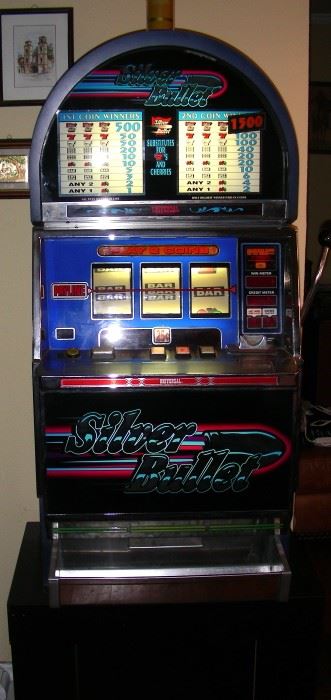 Universal "Silver Bullet" slot machine - takes quarters