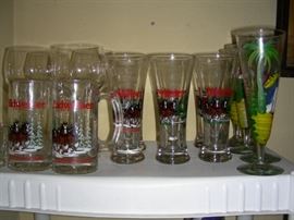 Budweiser mugs and pilsners