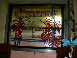 One of two Camel window panes