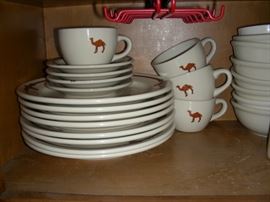 Dinnerware with camels