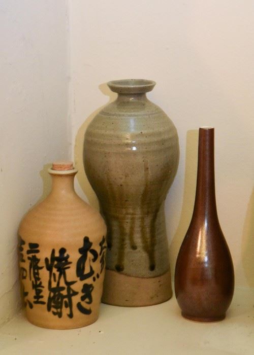 Pottery Vases & Bottles