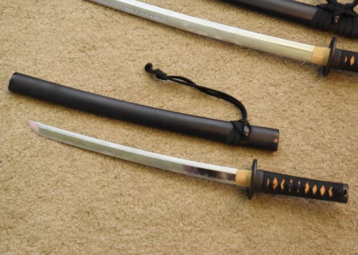 Japanese Swords with Stand