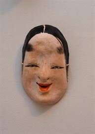 Japanese Paper Mache Kabuki Mask