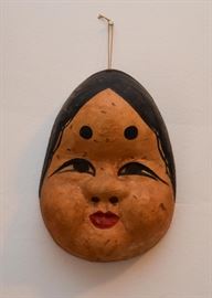 Japanese Paper Mache Kabuki Mask
