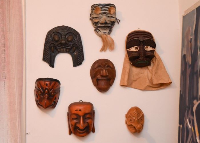 Japanese Masks (Mostly Wood)