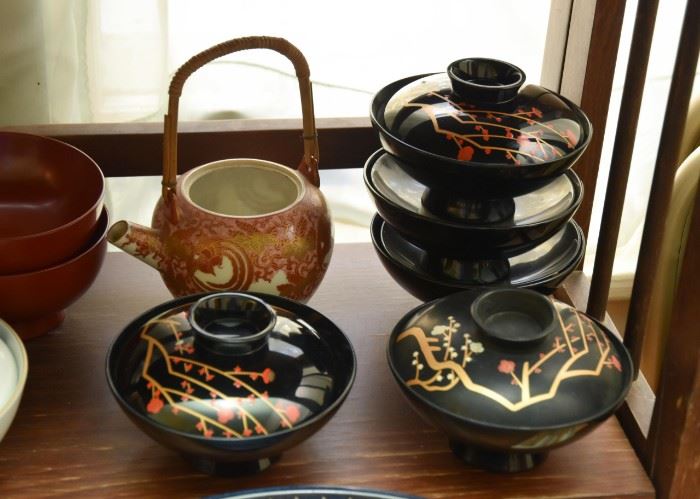 Japanese Covered Soup Bowls