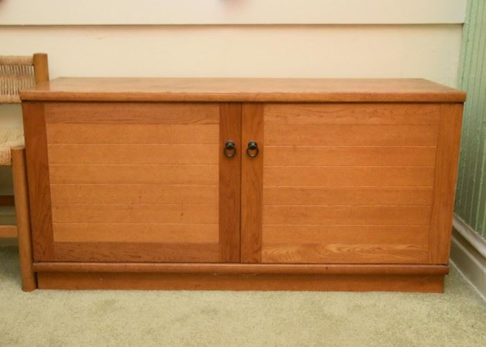 Vintage 2-Door Wood Cabinet