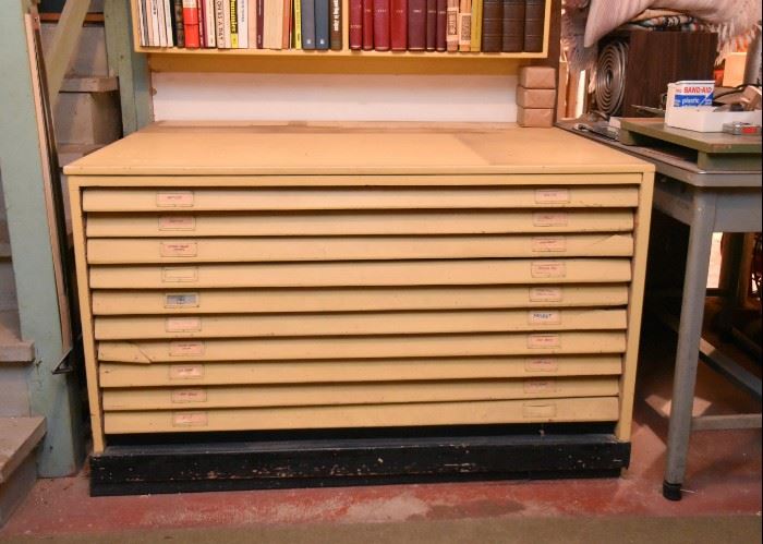 Vintage Flat File Chest of Drawers (Quite Large)