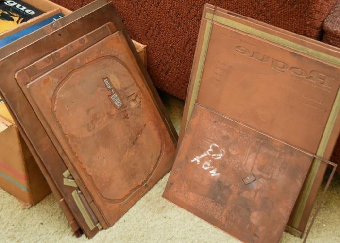 Copper Printing Plates (Rogue Magazine & Others)
