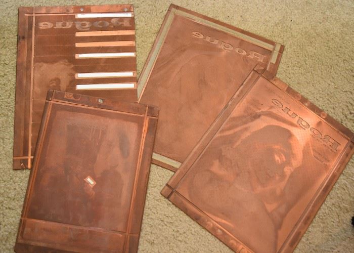 Copper Printing Plates (Rogue Magazine & Others)