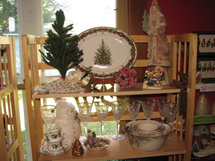 Vintage Christmas season decor, father christmas
