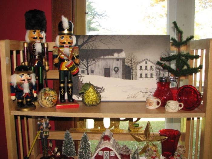 Nutcrackers, Vintage Christmas season decor