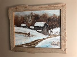 Signed artwork, L Lynch