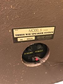 Vintage Jensen Model 5 speakers, 80HMS