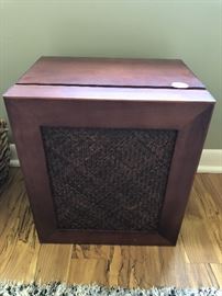 Decorative wooden box with lid