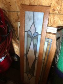 Leaded glass panel