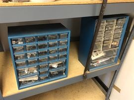 Hardware storage bins