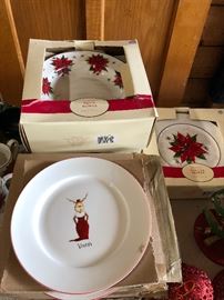 Christmas plates