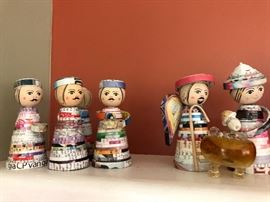 Paper nativity set, made from magazines, Vietnam