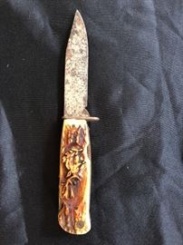 Vintage Carved Swiss Army knife