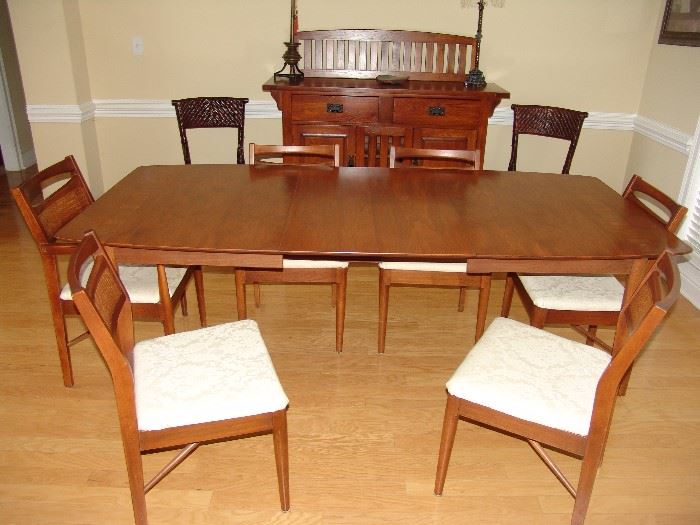 Danish Modern Dining table and chairs