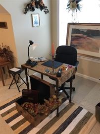 small desk and chair