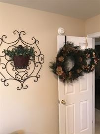 Christmas wreaths and wall hanging