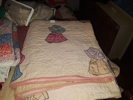 several more quilts not pictured