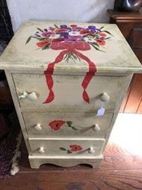 Hand Painter small 3 drawer chest