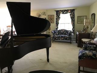 View of Steinway piano from 1927