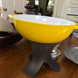 60's Denmark pot on metal stand