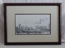 Lazy Afternoon Sketch by Terry Redlin https://ctbids.com/#!/description/share/49715
 