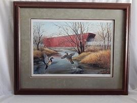Roseman Bridge Madison County by Maynard Reece  https://ctbids.com/#!/description/share/49718
