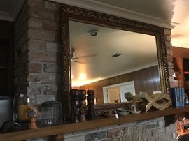 Stroube Mirror Co. mirror from vacated New Orleans pied a terre, pottery, other unique smalls...