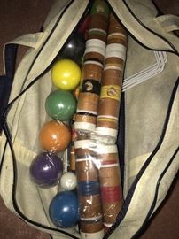 Brand new croquet set still in bag.