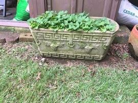 vintage large cement  plant holder, Sunday price $17 each