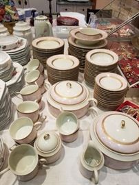 One of several fine china sets