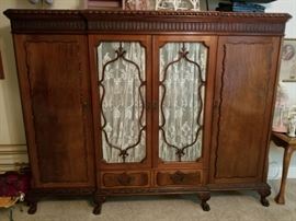 Large carved wardrobe