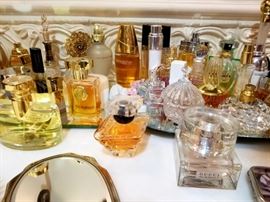 Nice assortment of perfume bottles