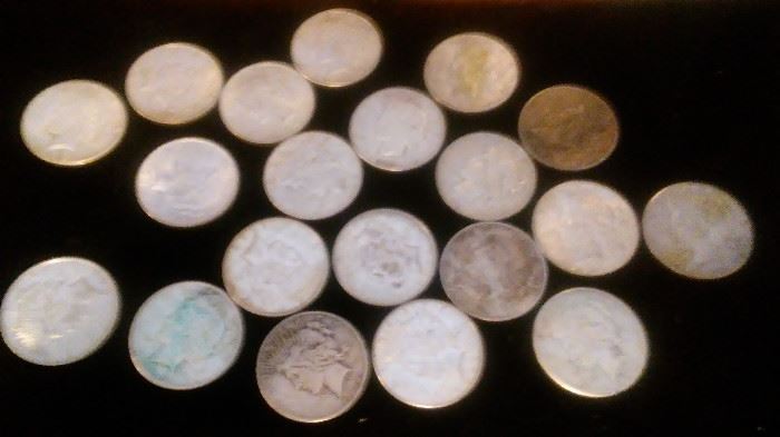 United States Silver Peace Dollar Collection - 1922, 1923, 1924, 1925 some s mint marks.